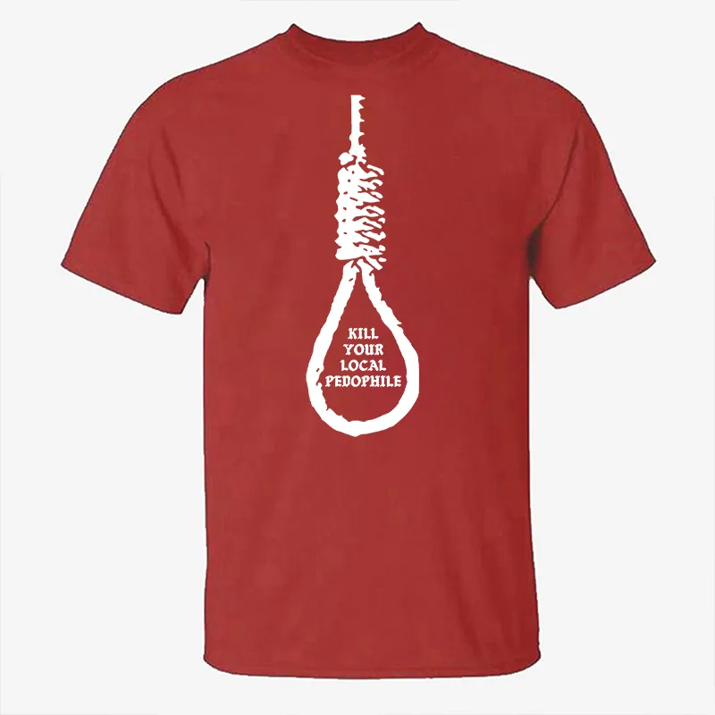 Kill Your Local Pedophile Printed Men's T-shirt