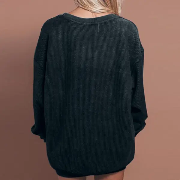 Never Better Skull Print Women Casual Sweatshirt