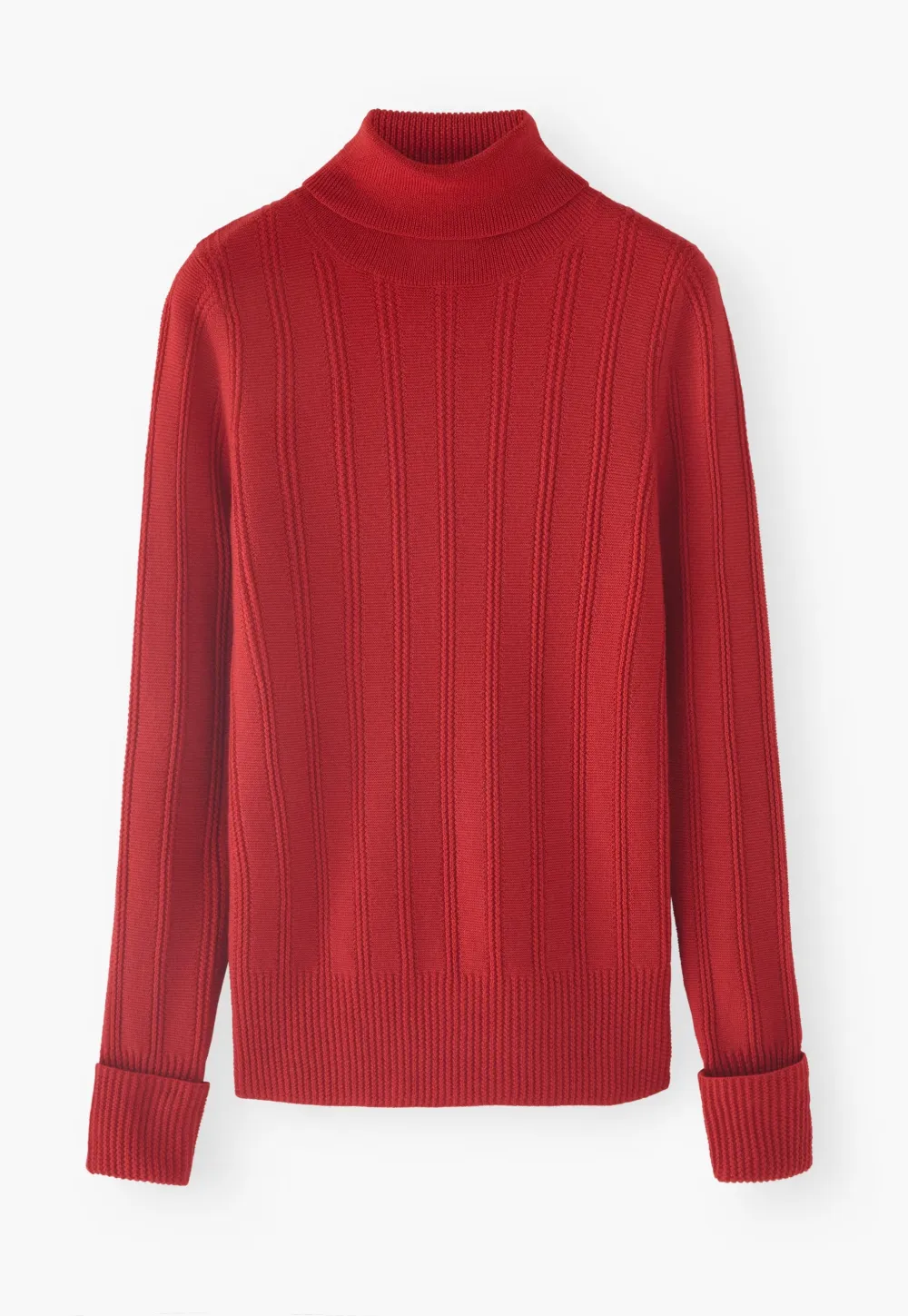 Roll-neck sweater
Merino wool