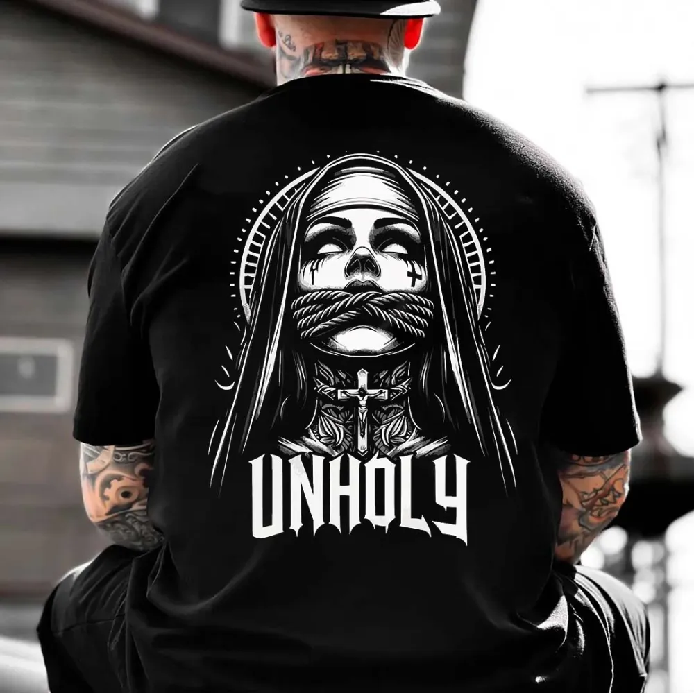 Unholy Nun Printed Men's T-shirt