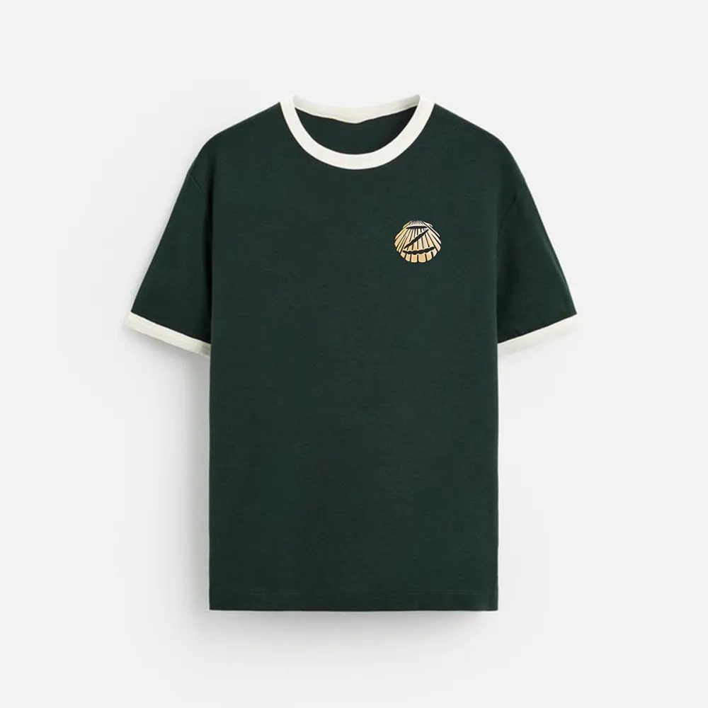 Beach Surfing Printed Color-Matching T-Shirt