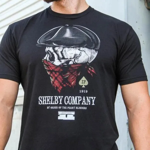Men's round neck  print T-shirt