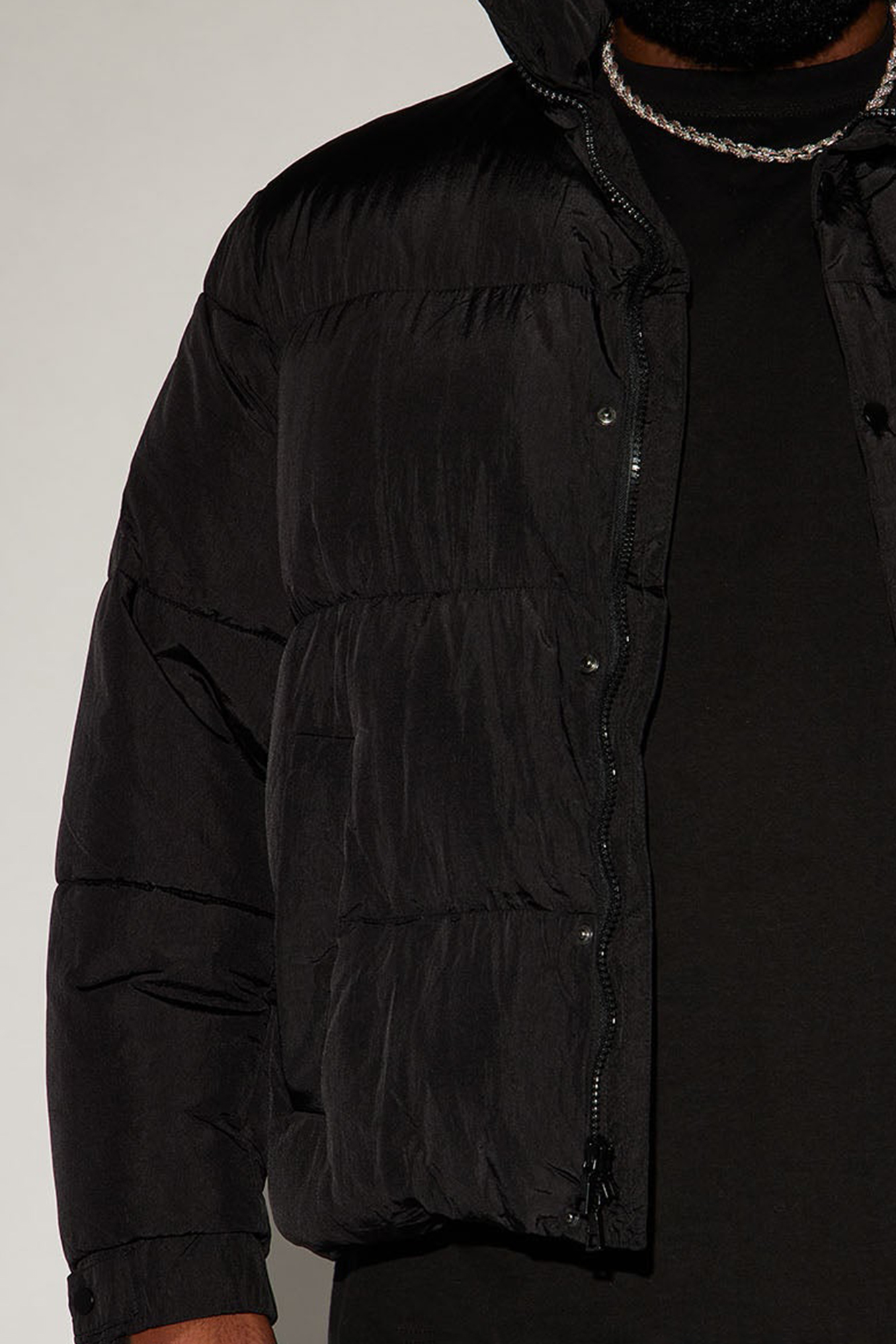 Fairmont Nylon Puffer Jacket - Black