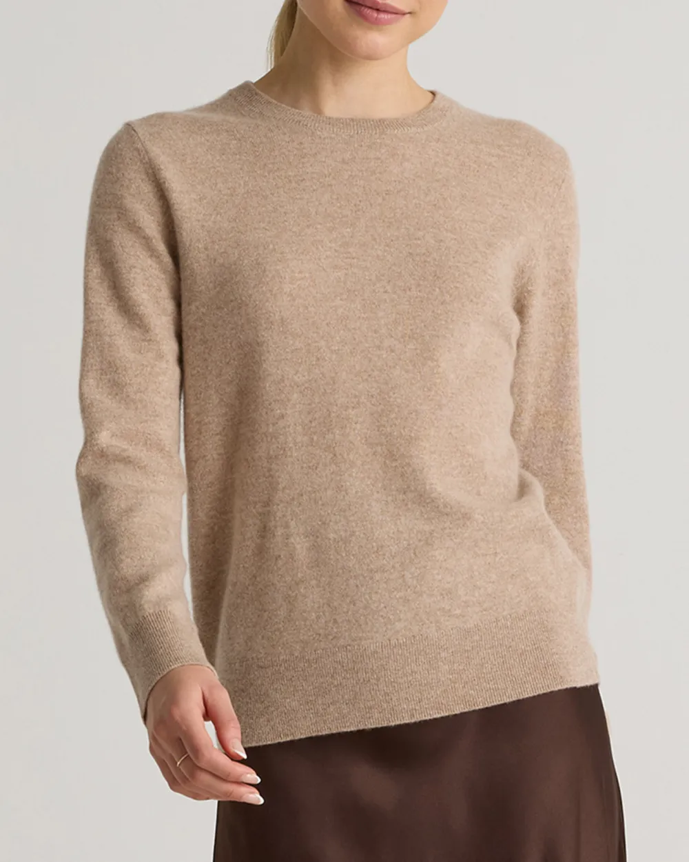 Regular Mongolian Cashmere Crewneck Sweater