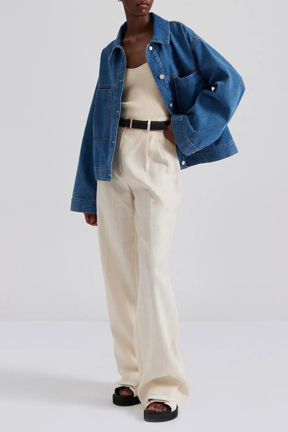 Denim Button Up Jacket