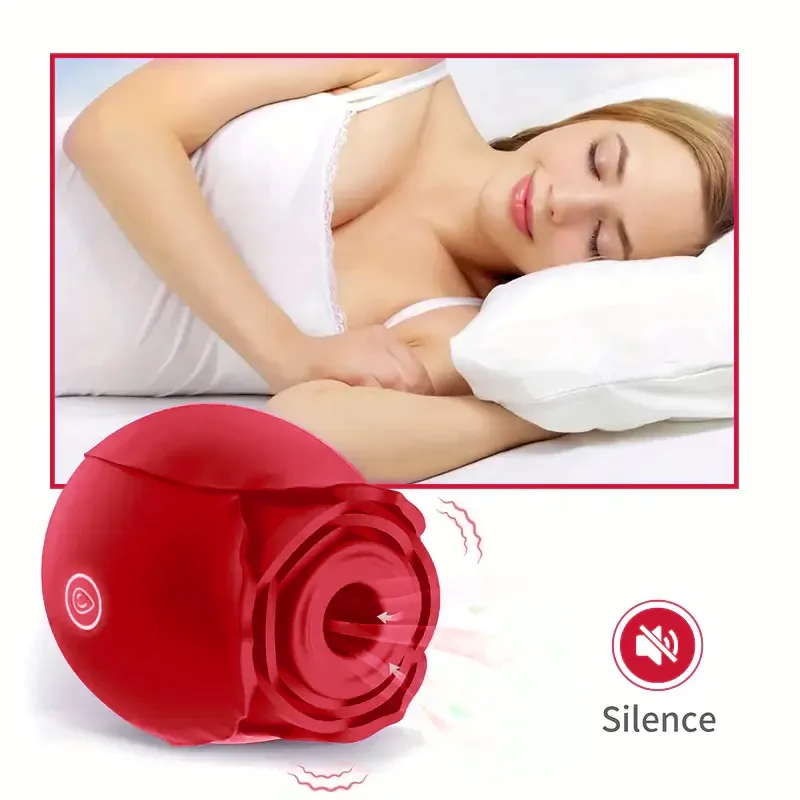 Red Rose Toy Vibrator Classic Sucking Vibrator 10 Frequency