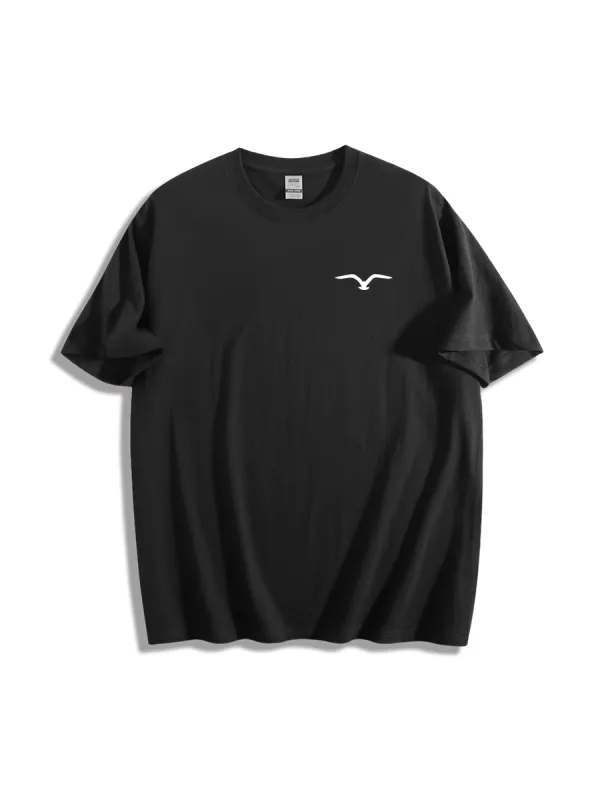 For Men Graphic Print Crew Neck Short Sleeve Casual Tees Basic Tops