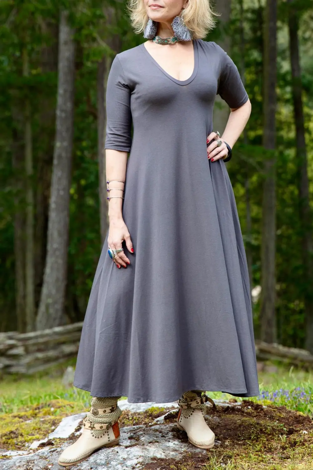 Amber Dress - 3/4 Sleeve