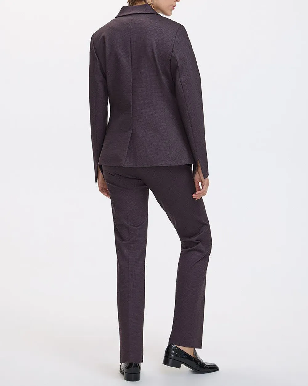 Fitted One-Button Knit Blazer - The Modern Stretch