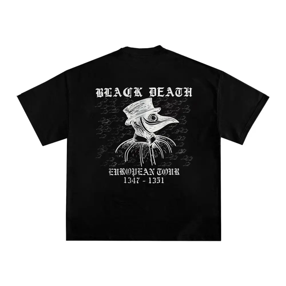 Black Death Printed Men's T-shirt