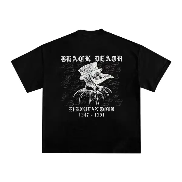 Black Death Printed Men's T-shirt