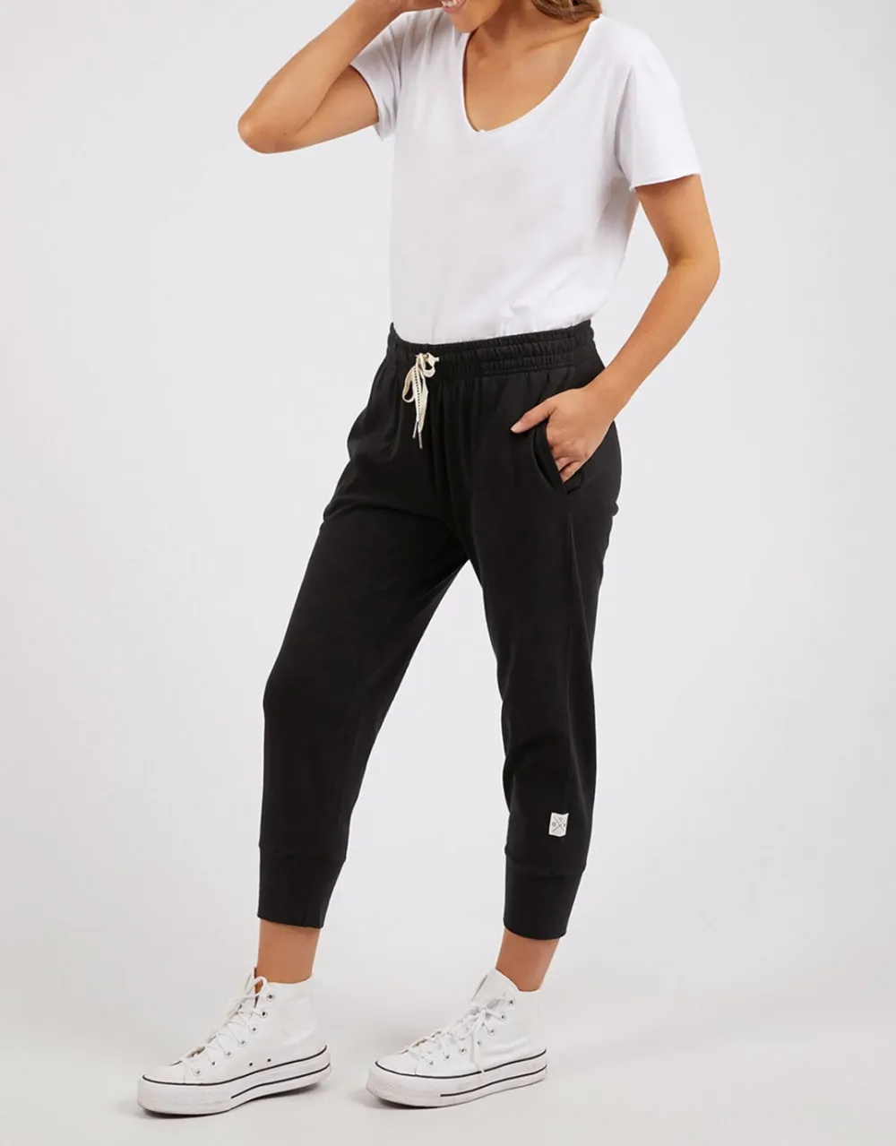 3/4 Brunch Pants - Black