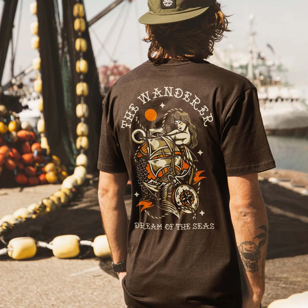 The Wanderer Dream Of The Seas Printed Men's T-shirt