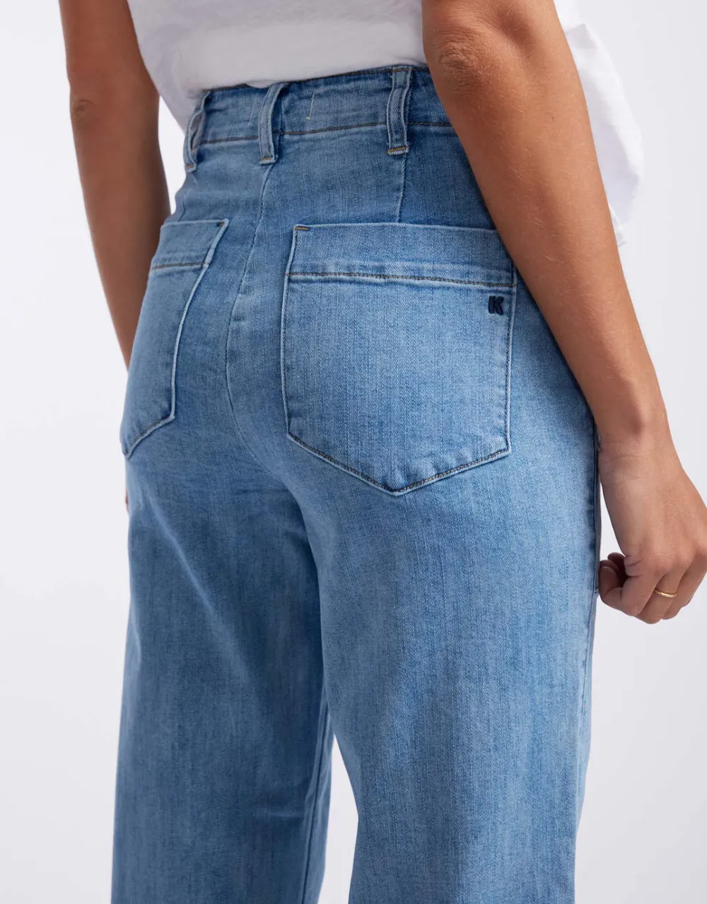 Celeste Wide Leg Jeans - 70's Blue