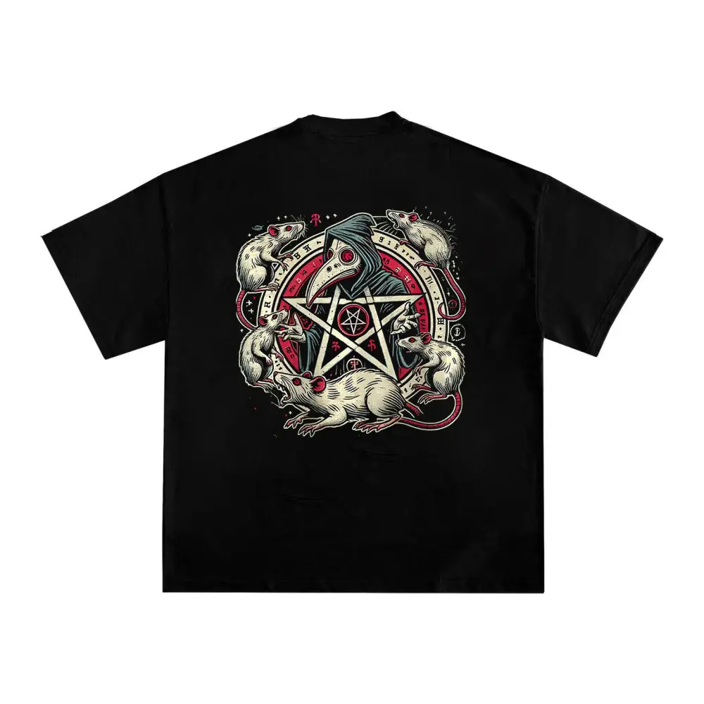 Bubonic Plague Doctor Printed Men's T-shirt
