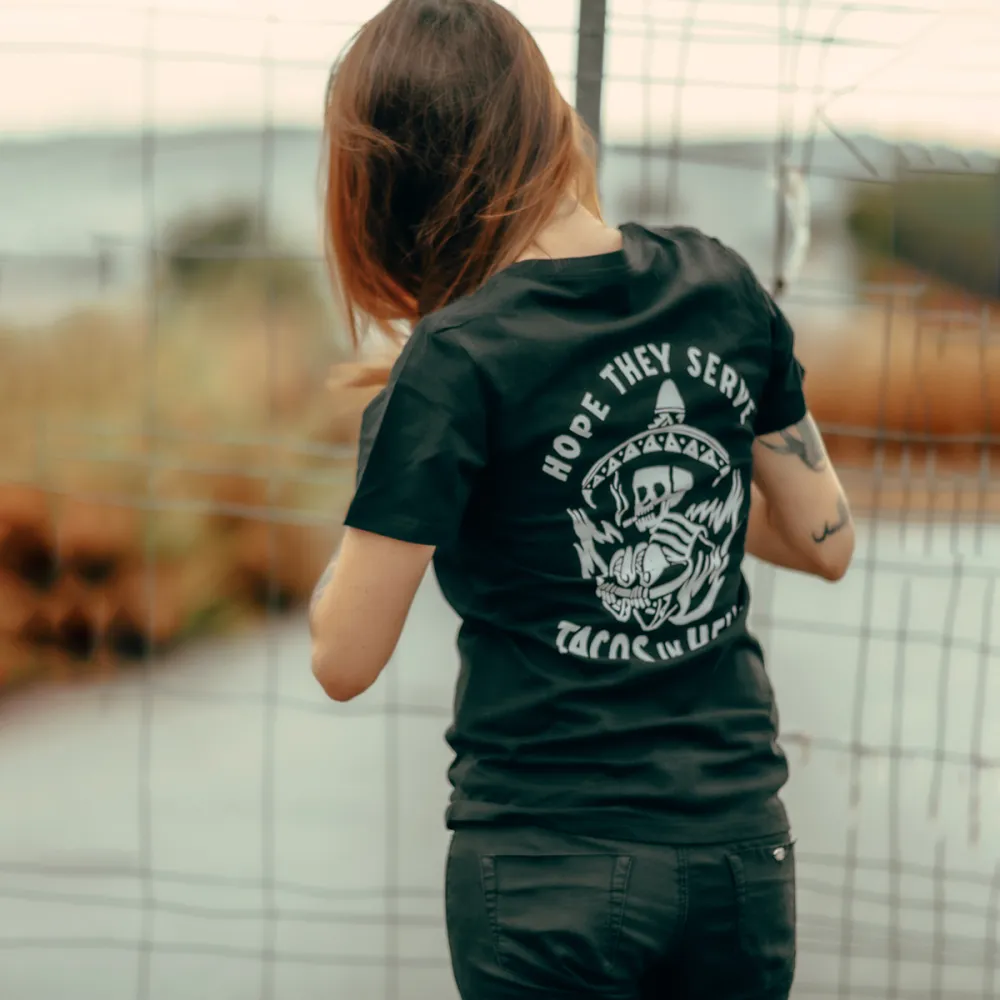 Hope They Serve Skull Graphic Women T-Shirt