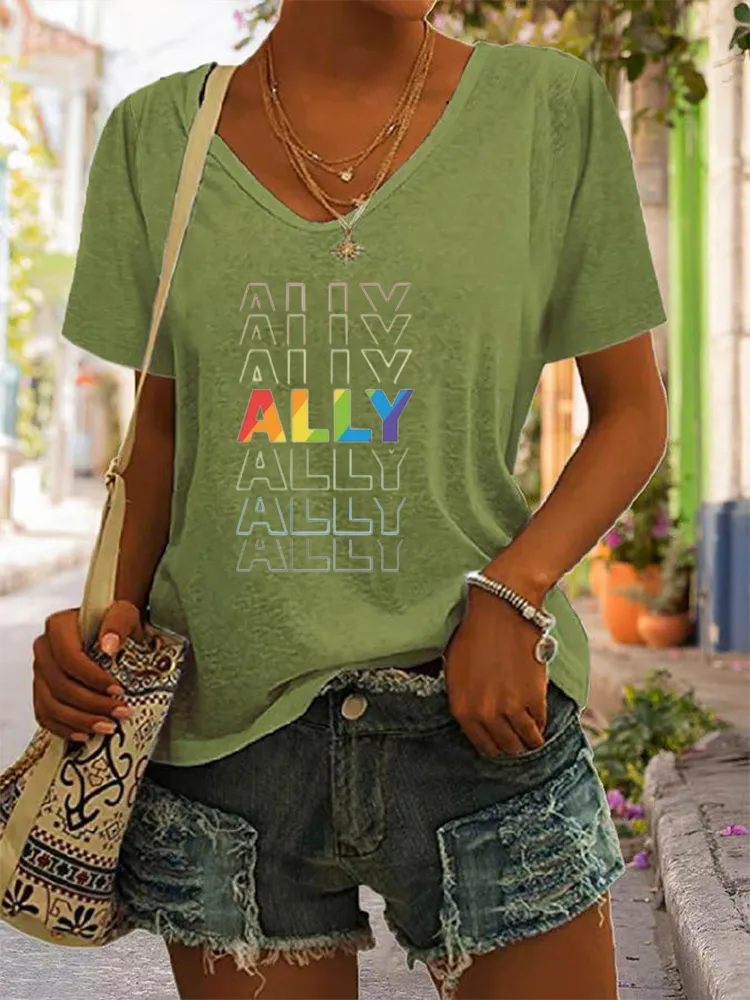 T-Shirt LGBTQ Ally Shirt, Love Is Love Tshirt, LGBTQ Support Gift, Trans Ally Tshirt