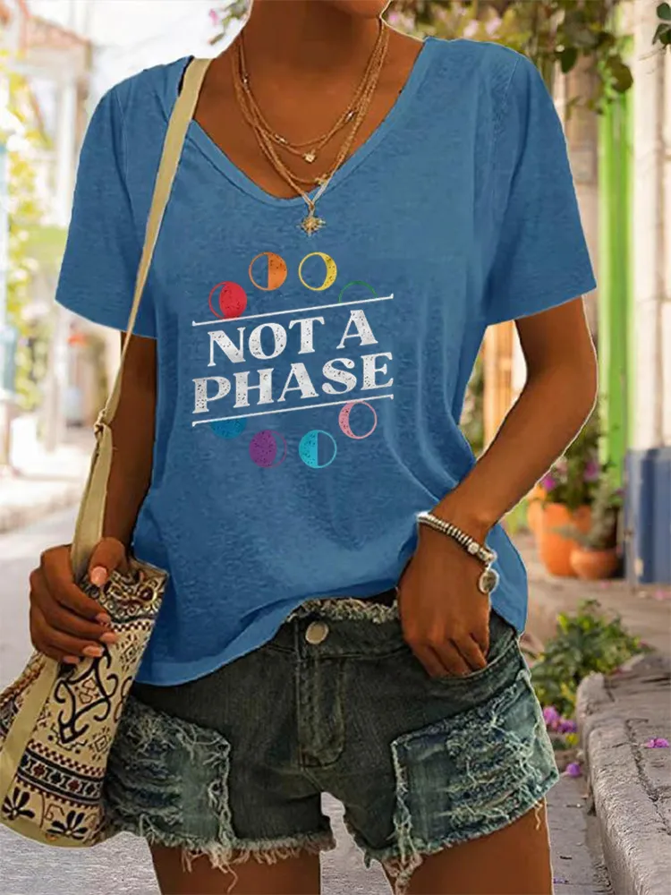 Women'S Not A Phase V-Neck T-Shirt