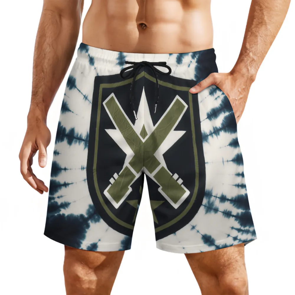 Cross Star Badge Fashion Sports Board Shorts