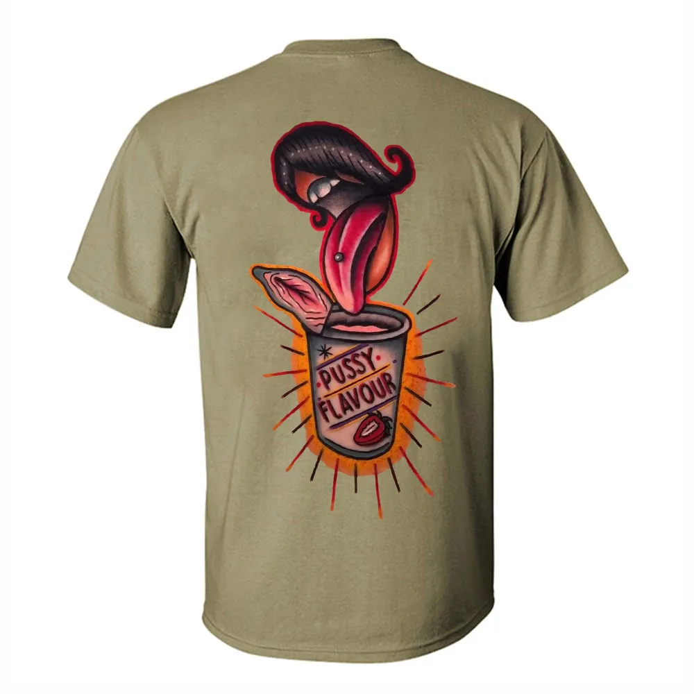 Pussy Flavour Printed Men's T-shirt