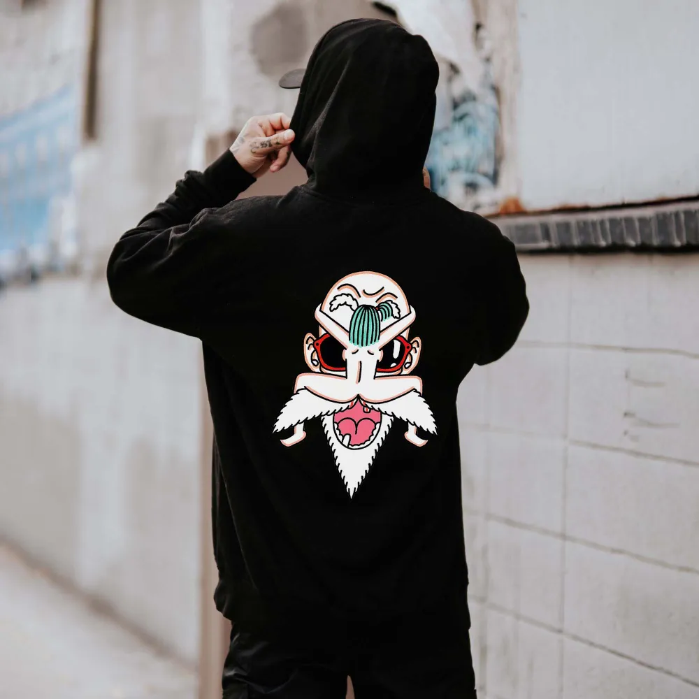 Moustache Riding Printed Men's Hoodie