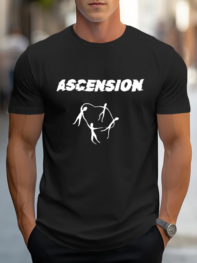 Men'S Ascension Pure Cotton Short-Sleeved T-Shirt
