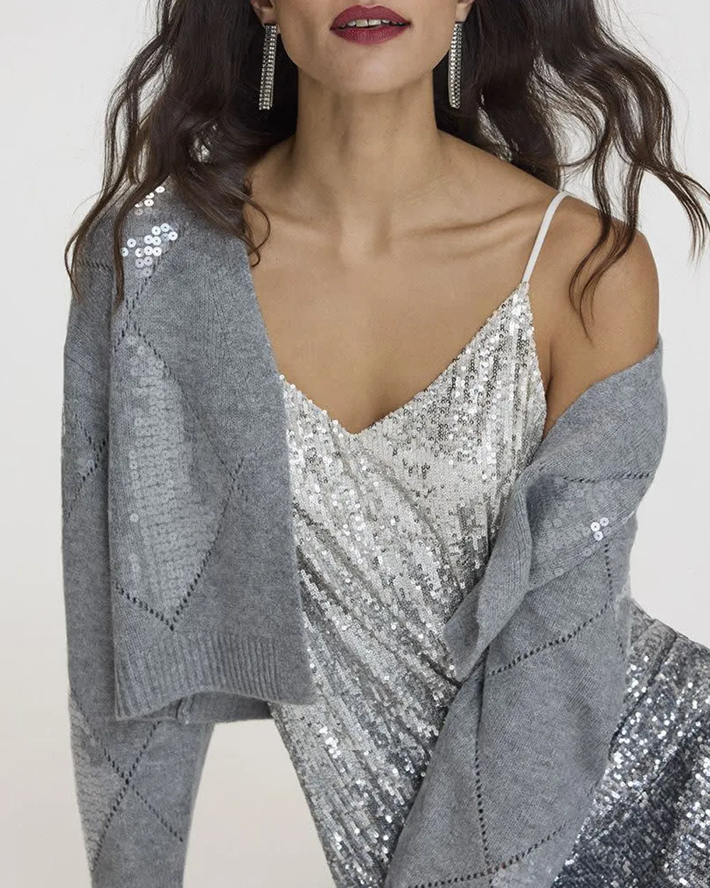 Long-Sleeve PlushSoft Bolero with Sequins