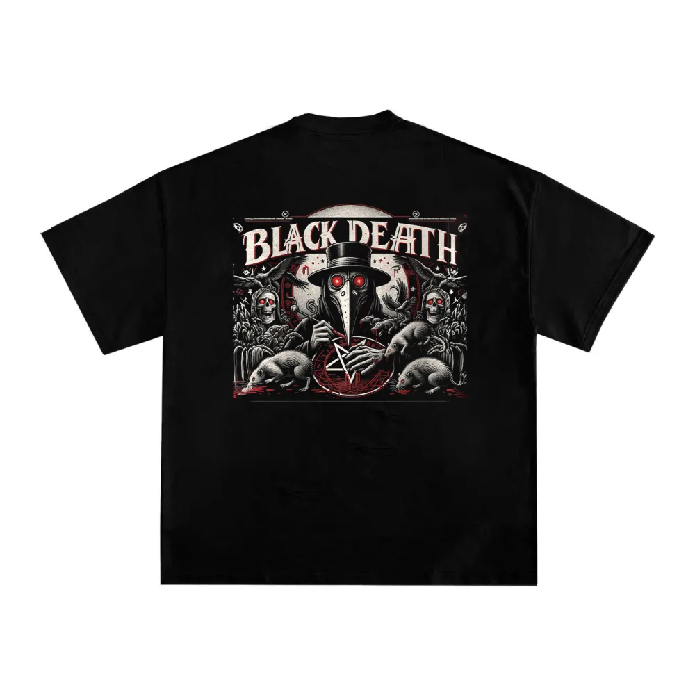 Black Death Printed Men's T-shirt