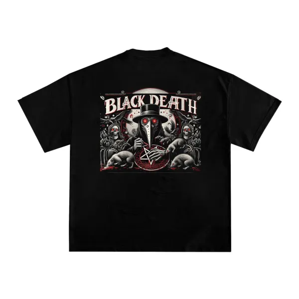 Black Death Printed Men's T-shirt