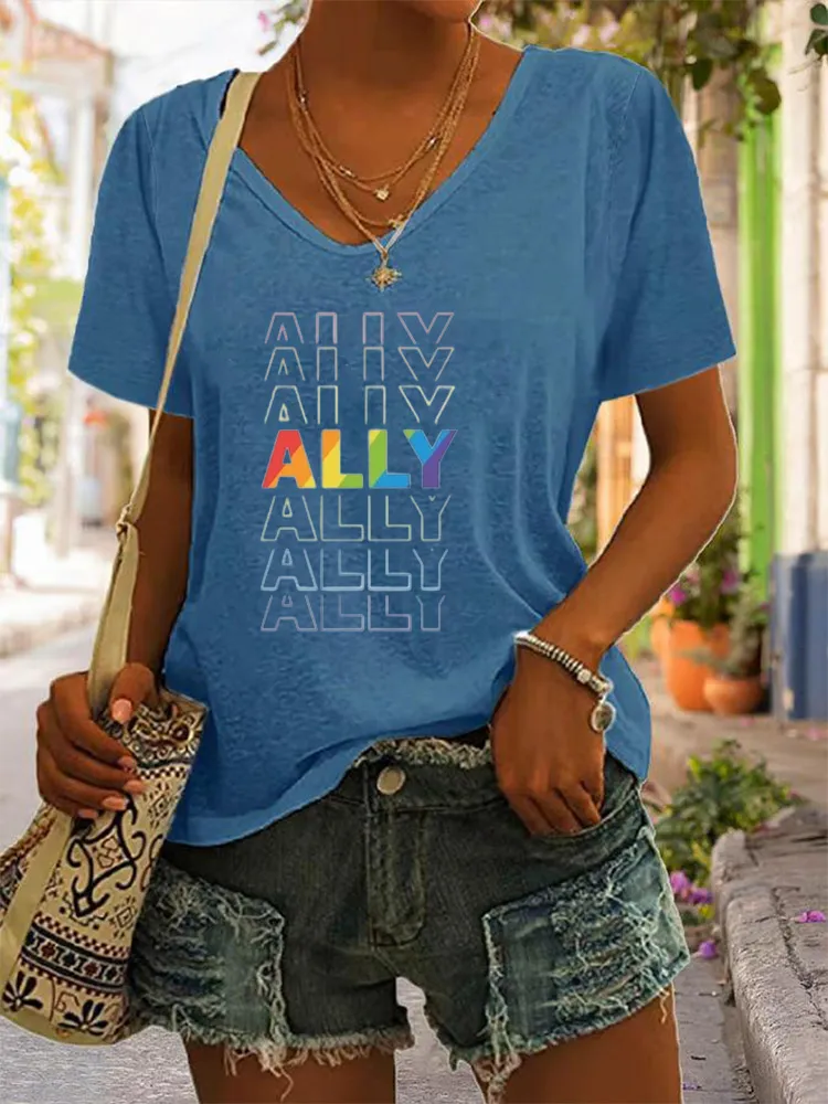 T-Shirt LGBTQ Ally Shirt, Love Is Love Tshirt, LGBTQ Support Gift, Trans Ally Tshirt