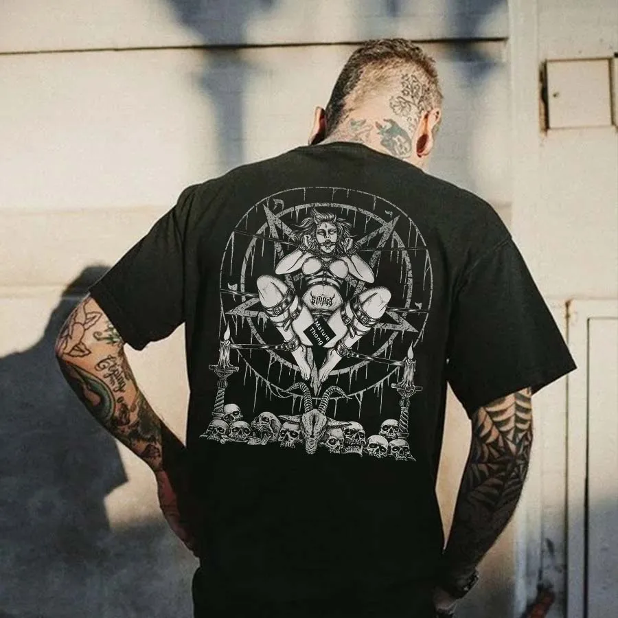 Satan's Sacrifice Printed Men's T-shirt