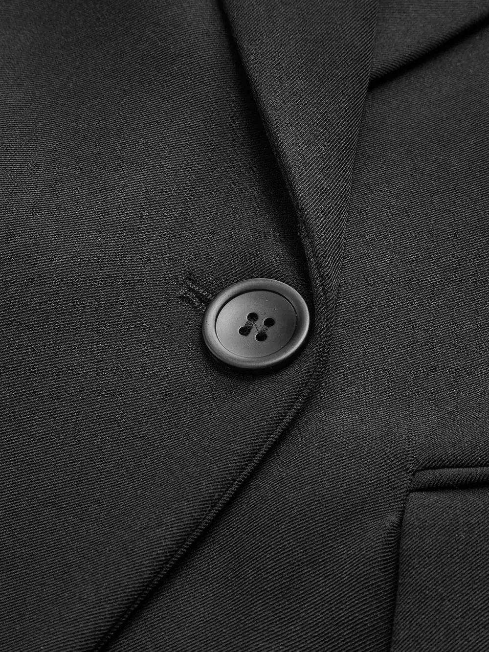 Plain Button Up Lapel Long Blazer
