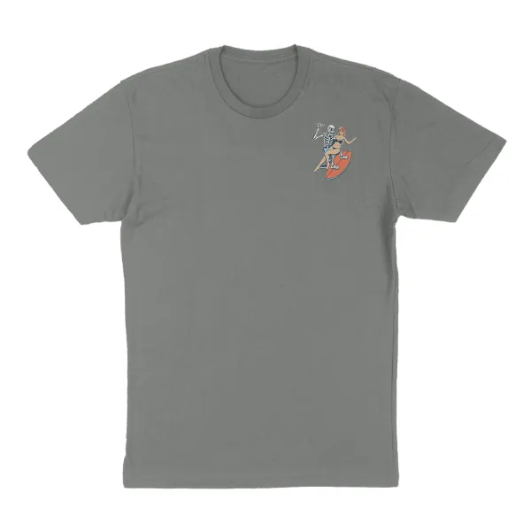 Men'S Pure Cotton Round-Neck Ocean Sports T-Shirt