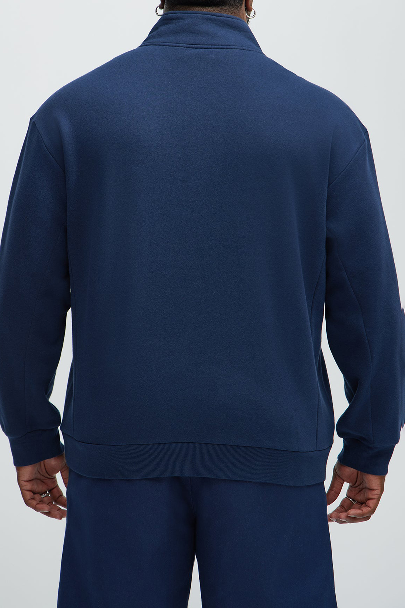 Quarter Zip Collar Sweatshirt