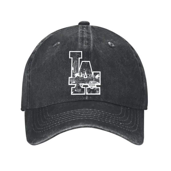 LA Skull Beach Washed Cowboy Hat