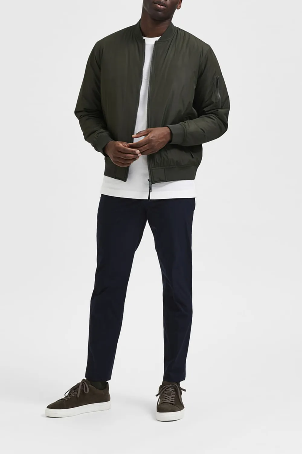 Dark Green Bomber Jacket