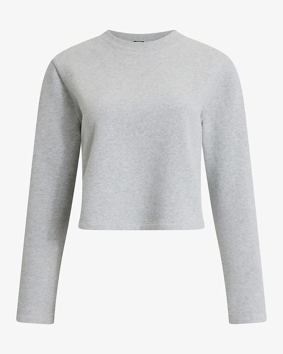 Crew Neck Cropped Sweatshirt