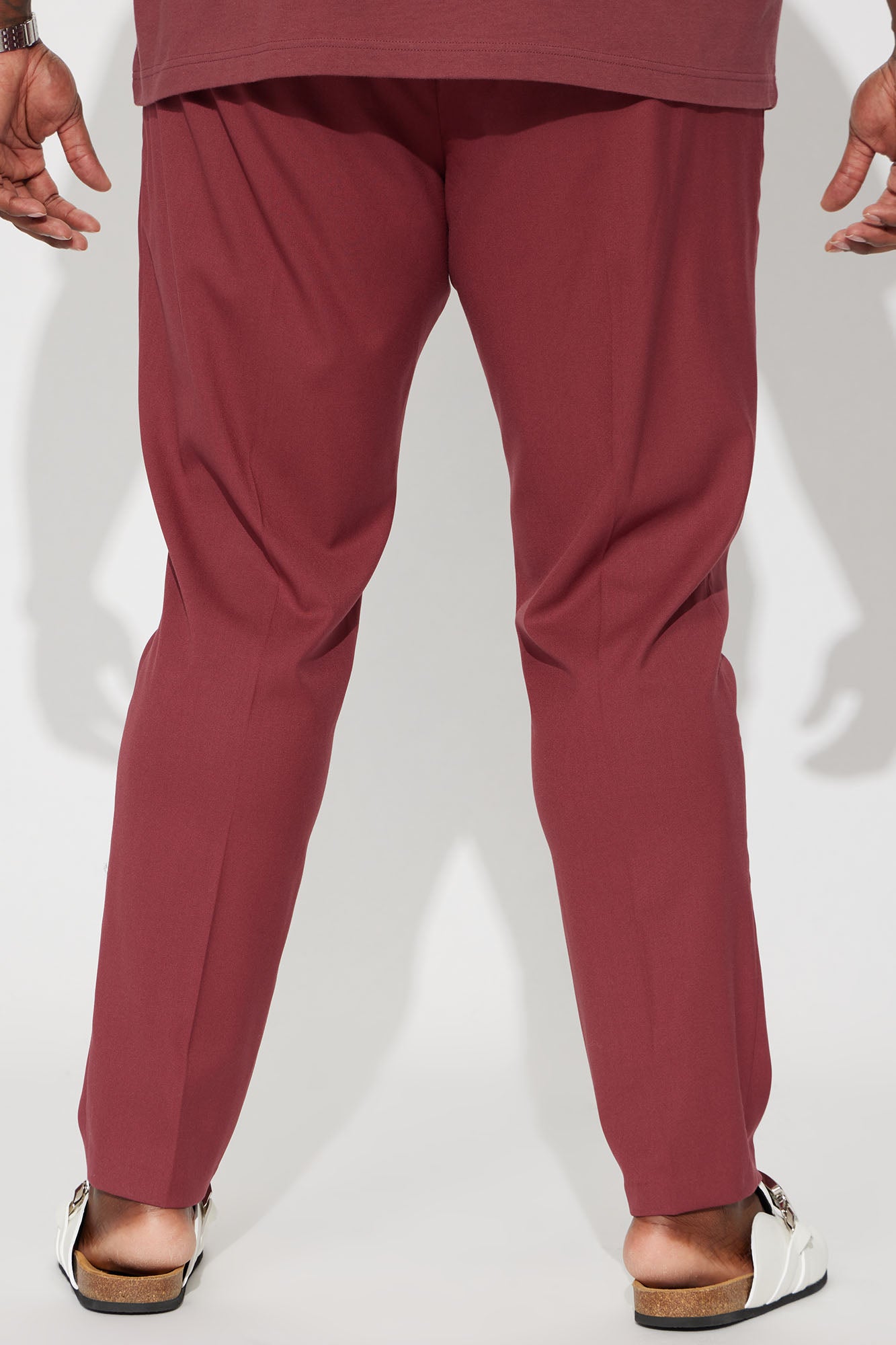 Slim Fit Slim Trouser - Burgundy