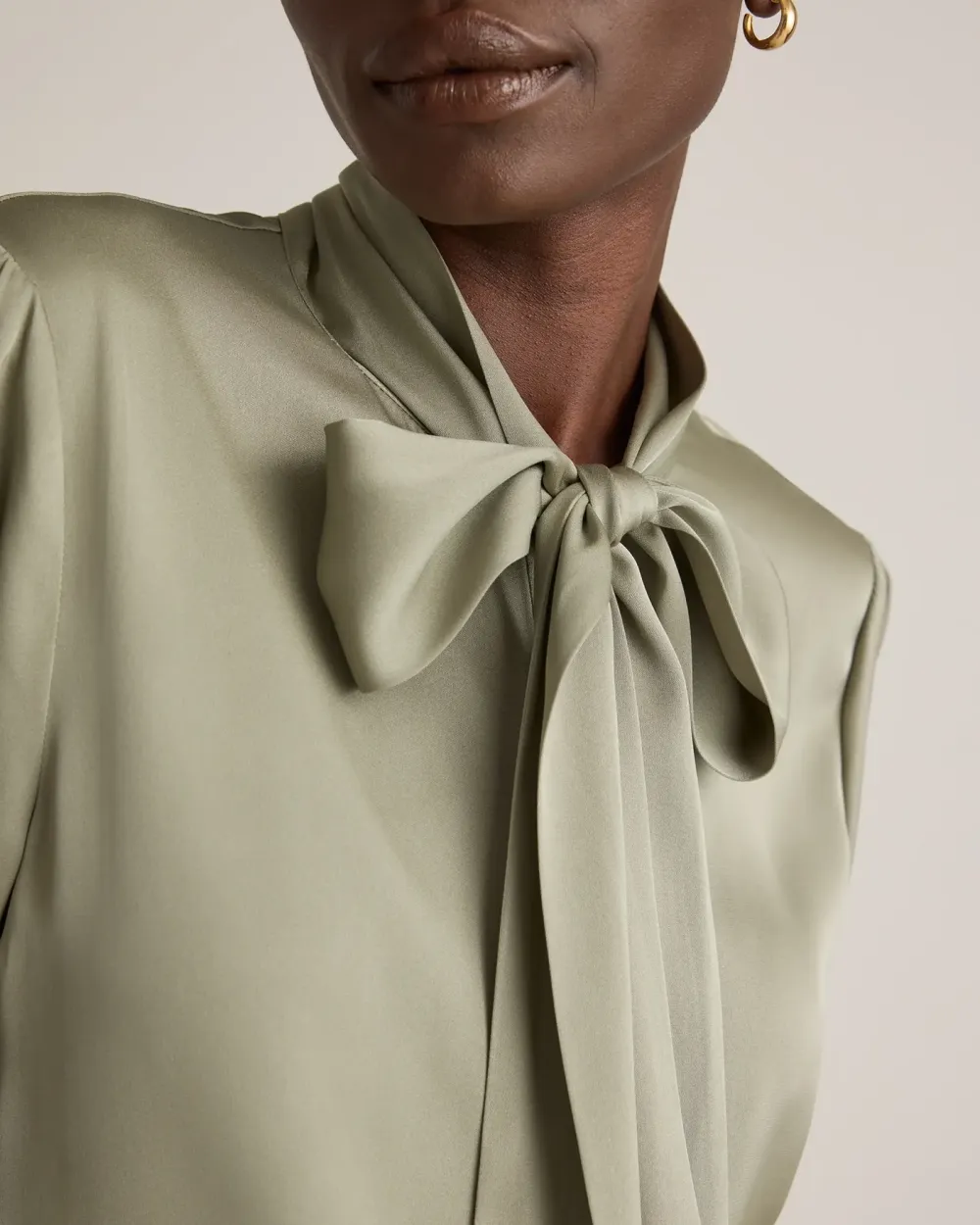 Tie Can Be Tied Into A Bow Blouse