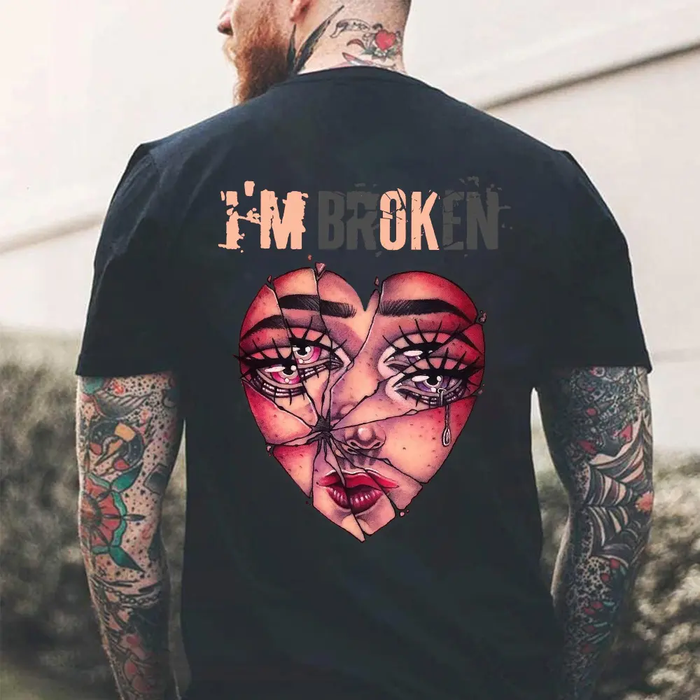 I'm Broken Printed Men's T-shirt