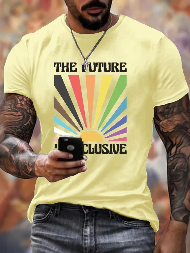 Men'S The Future Is Inclusive Round-Neck T-Shirt