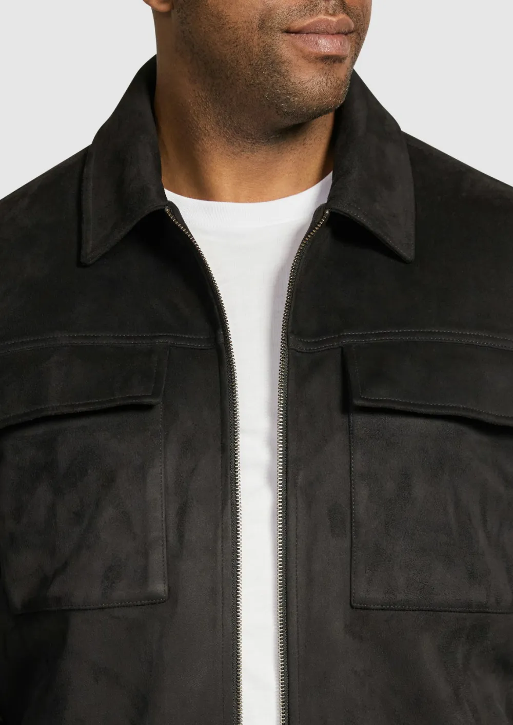 BLACK AFFLECK SUEDE JACKET