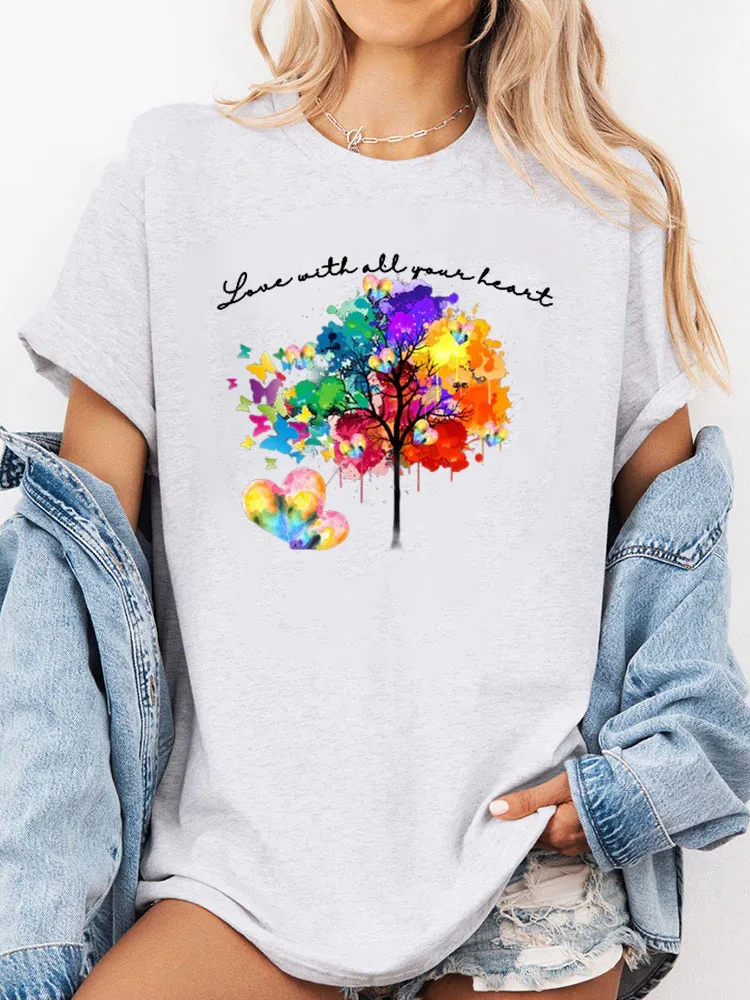 Vibrant Rainbow Tree Shirt, LGBTQ+ Pride Shirt