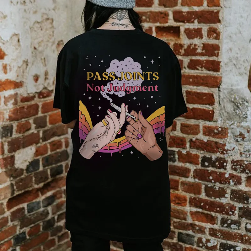 Pass Joints Not Judgment Print Women's T-shirt
