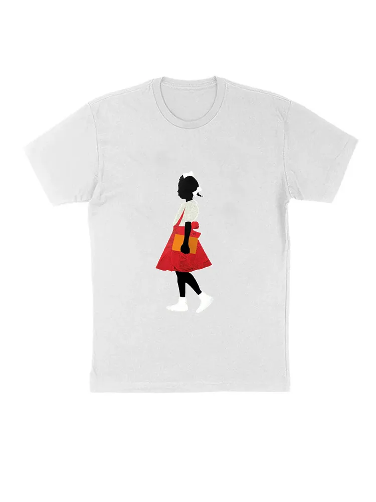 Black Girl In Red Dress Art Print Casual T-Shirt