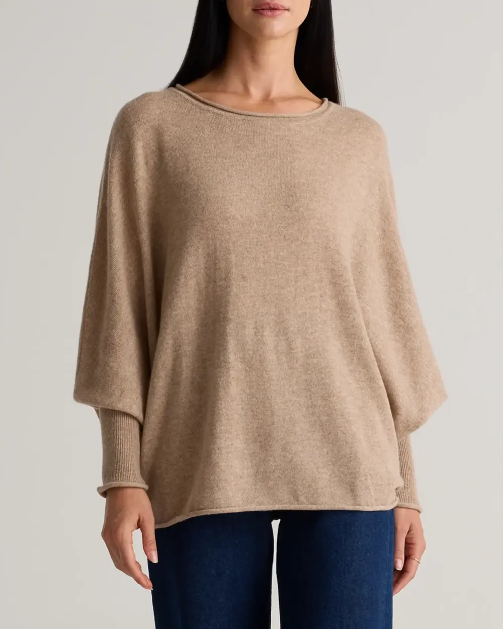 Batwing Mongolian Cashmere Sweater