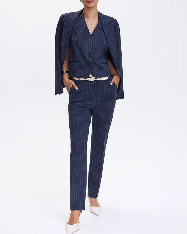 Fitted One-Button Blazer - The Modern Stretch