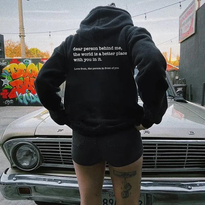 Dear Person Behind Me Hoodie, Aesthetic Oversized Sweatshirt, Person Behind Me Sweatshirt, Aesthetic Be Kind Sweatshirt, Mental Health
