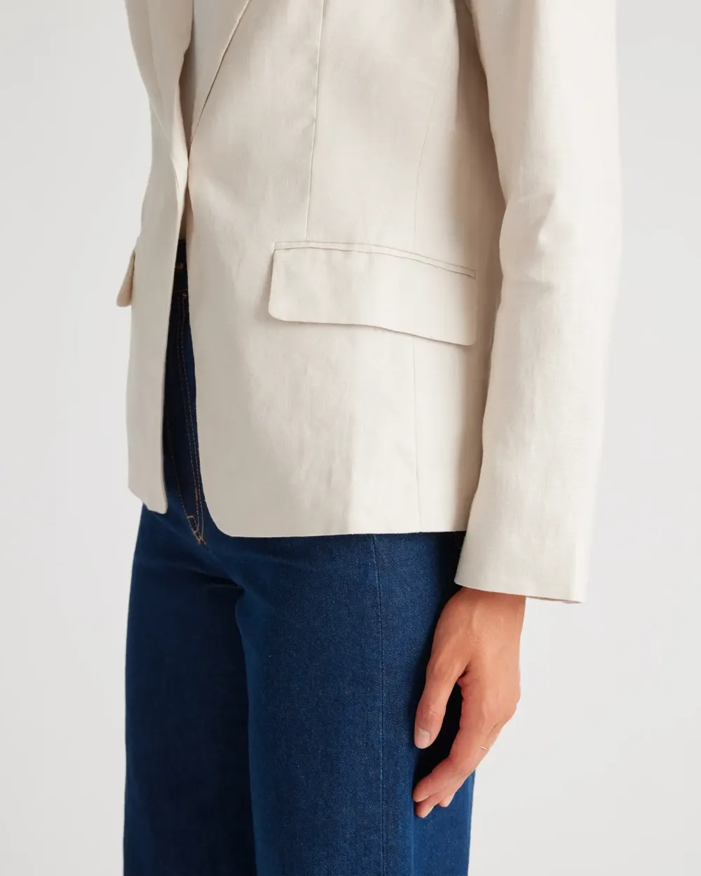 Linen Structured Blazer