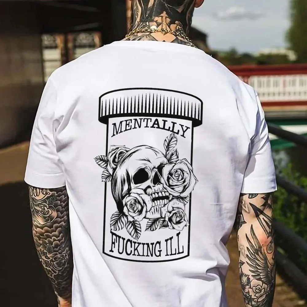 Mentally F**King Ill Printed Men's T-shirt